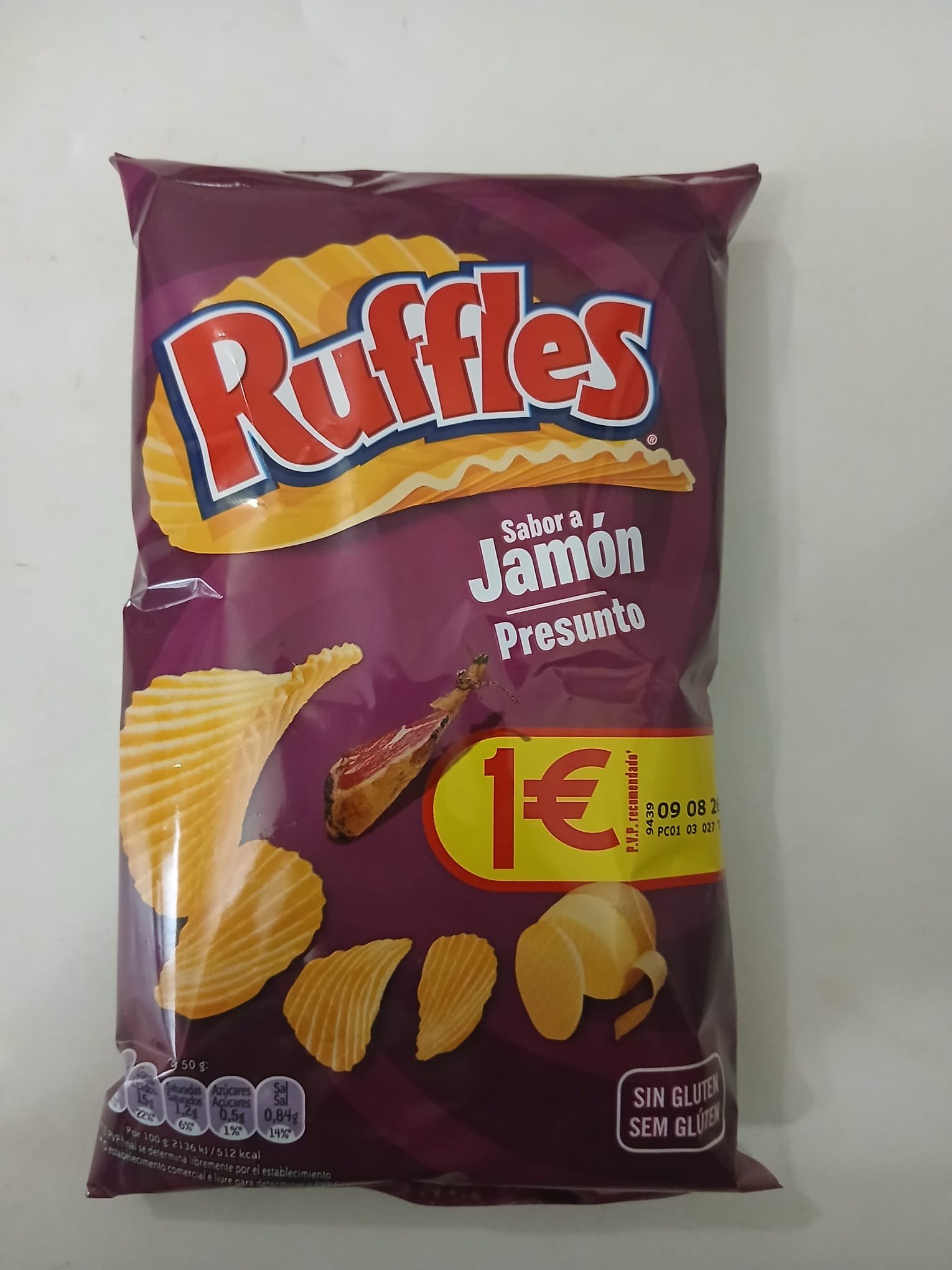 Ruffles Jamón